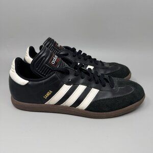 Adidas Samba Soccer Football Sneakers Black Athletic Shoes Mens 9.5